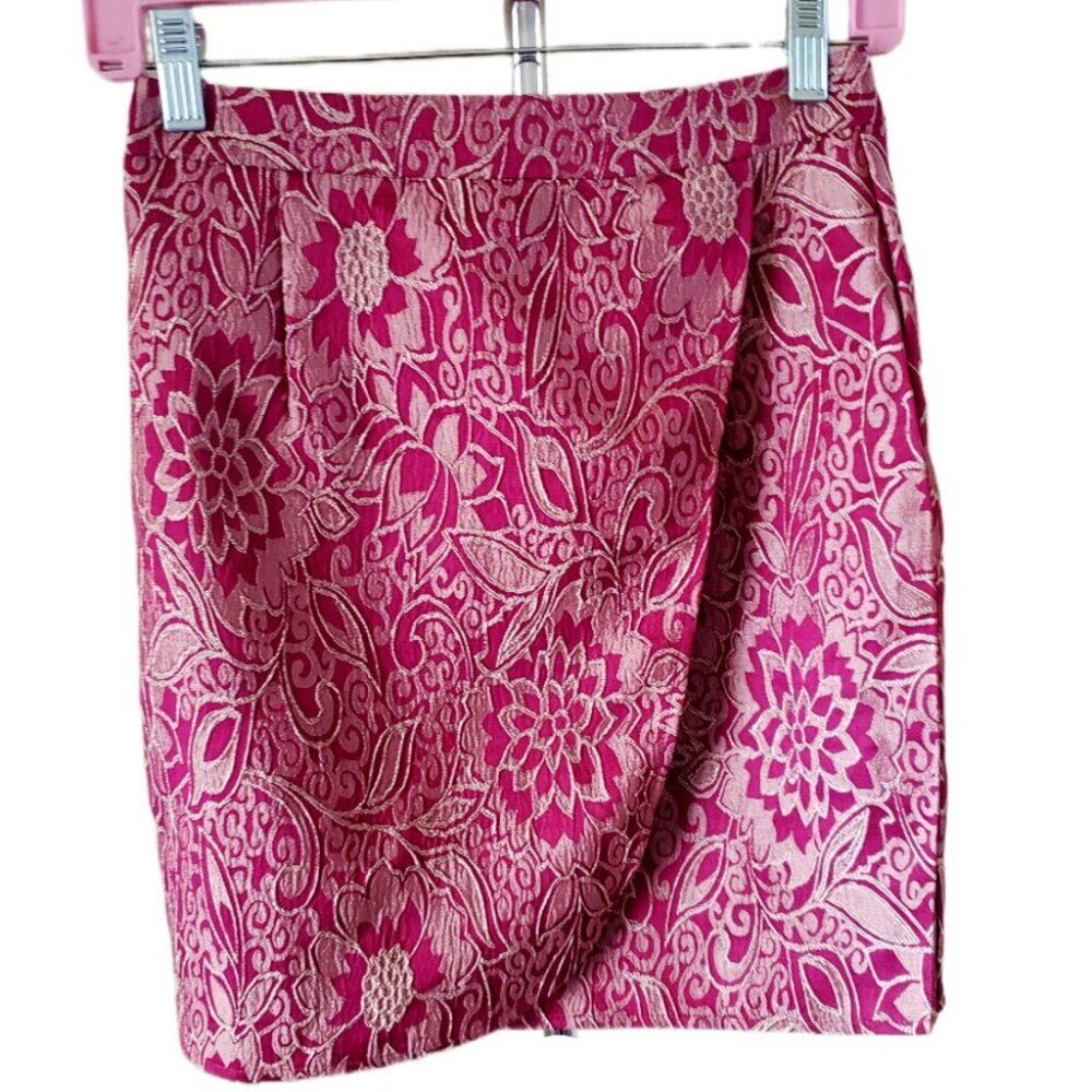 Nasty Gal Collection Dark Pink Mini Skirt